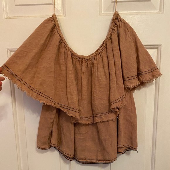 ZARA Linen Top - Picture 2 of 8